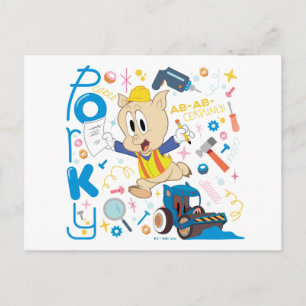 BUGS BUNNY BUILDERS™  Porky Pig Work Tools Postcard