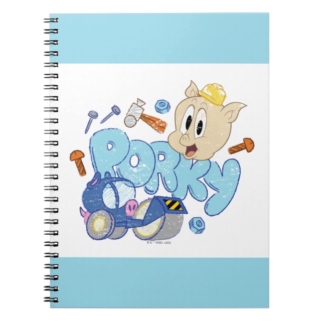 BUGS BUNNY BUILDERS™| Porky Sketch Art Notebook (Front)