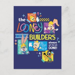 BUGS BUNNY BUILDERS™  The Looney Builders Collage Postcard