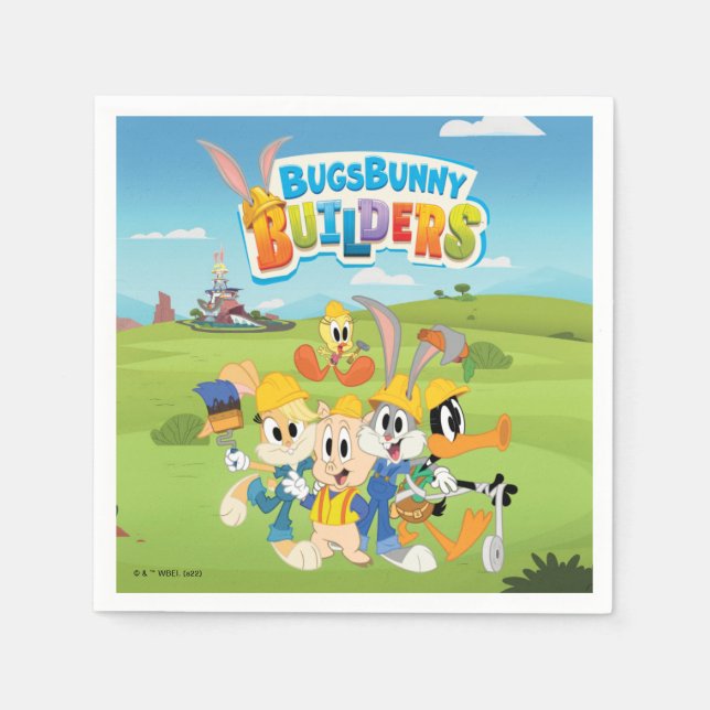 BUGS BUNNY BUILDERS™| The Looney Builders Group Napkin (Front)