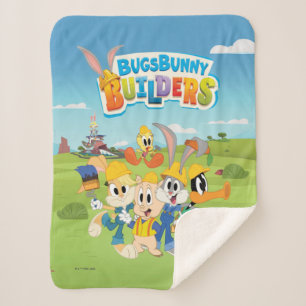 BUGS BUNNY BUILDERS™  The Looney Builders Group Sherpa Blanket