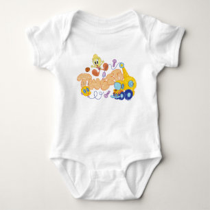 BUGS BUNNY BUILDERS™ TWEETY™ Sketch Art Baby Bodysuit