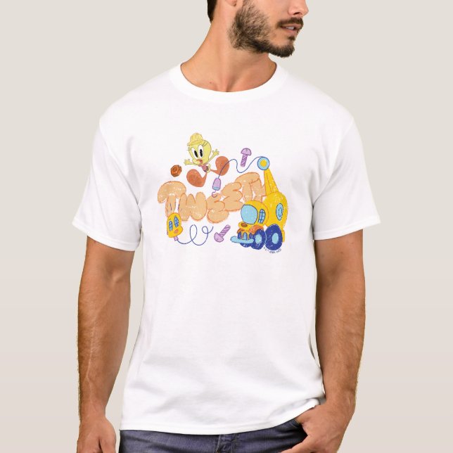 BUGS BUNNY BUILDERS™| TWEETY™ Sketch Art T-Shirt (Front)