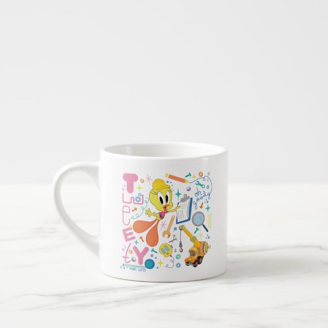 BUGS BUNNY BUILDERS™| TWEETY™ Work Tools Espresso Cup (Left)
