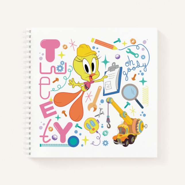 BUGS BUNNY BUILDERS™| TWEETY™ Work Tools Notebook (Front)