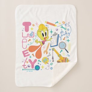 BUGS BUNNY BUILDERS™  TWEETY™ Work Tools Sherpa Blanket