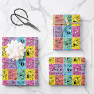 BUGS BUNNY™ Color Block Expressions Wrapping Paper Sheet