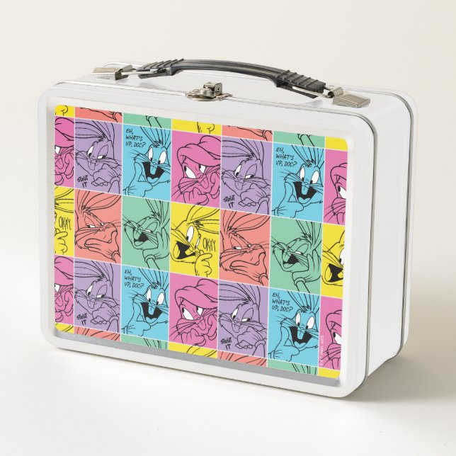 BUGS BUNNY™ Colour Block Expressions Metal Lunch Box (Front)