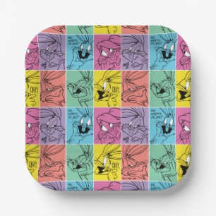 BUGS BUNNY™ Colour Block Expressions Paper Plate