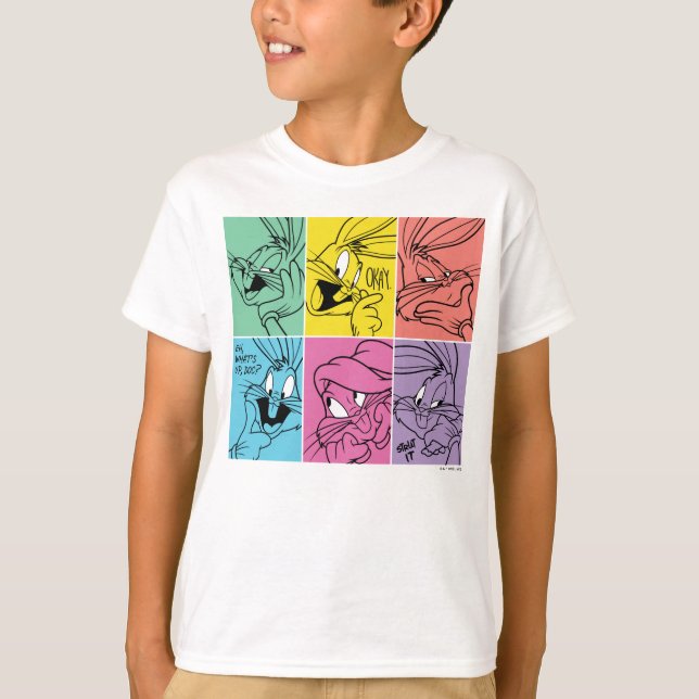 BUGS BUNNY™ Colour Block Expressions T-Shirt (Front)