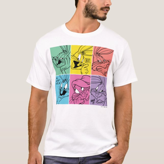 BUGS BUNNY™ Colour Block Expressions T-Shirt (Front)