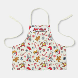 BUGS BUNNY™, DAFFY DUCK™ & Lola Christmas Pattern Apron