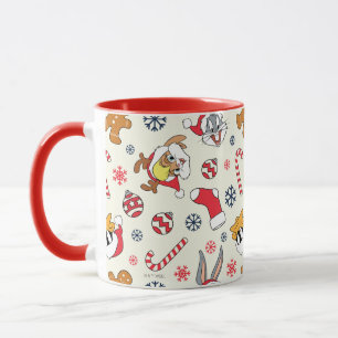 BUGS BUNNY™, DAFFY DUCK™ & Lola Christmas Pattern Mug