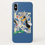 BUGS BUNNY™ & DAFFY DUCK™ Ready For Hunting Season iPhone X Case<br><div class="desc">Check out BUGS BUNNY™ dressed as a duck and DAFFY DUCK™ dressed as a rabbit,  surrounded by various "Rabbit Season Open" and "Duck Season Open" posters falling around them.</div>