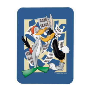 BUGS BUNNY™ & DAFFY DUCK™ Ready For Hunting Season Magnet