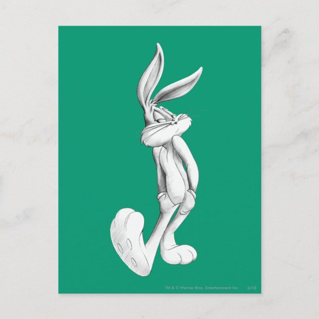 BUGS BUNNY™ Drawing Postcard (Front)