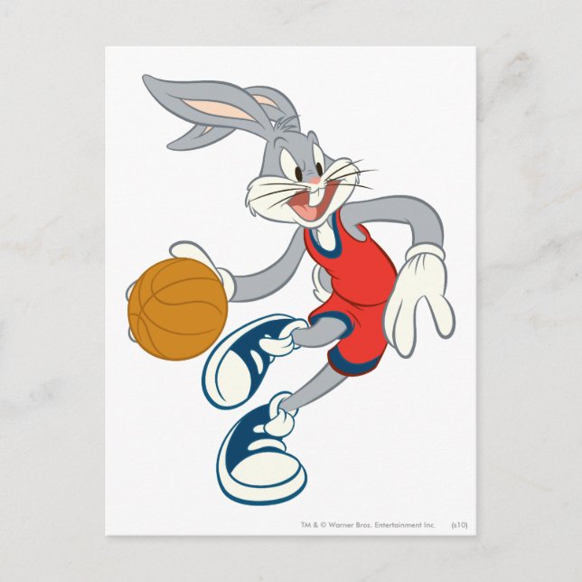 BUGS BUNNY™ Dribbling Through The Competition Postcard (Front)