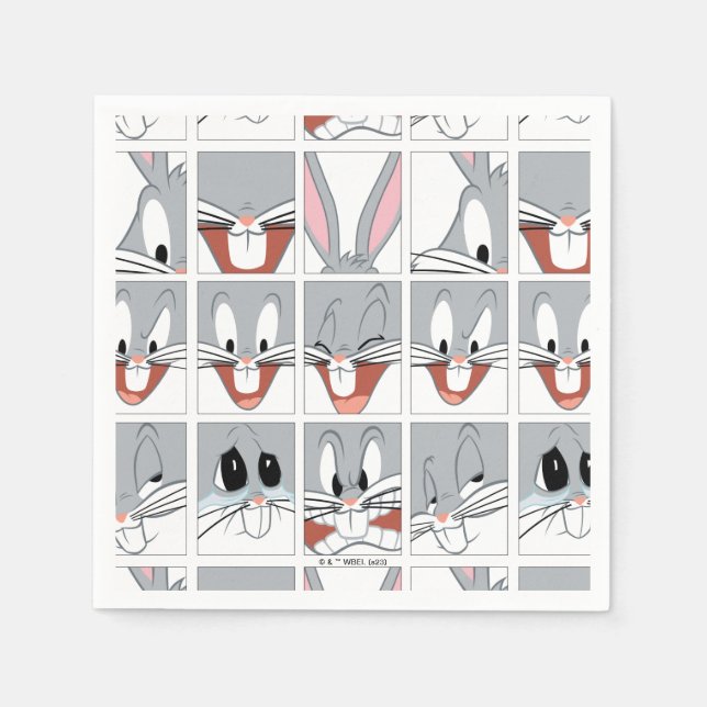 BUGS BUNNY™ Expression Blocks Napkin (Front)