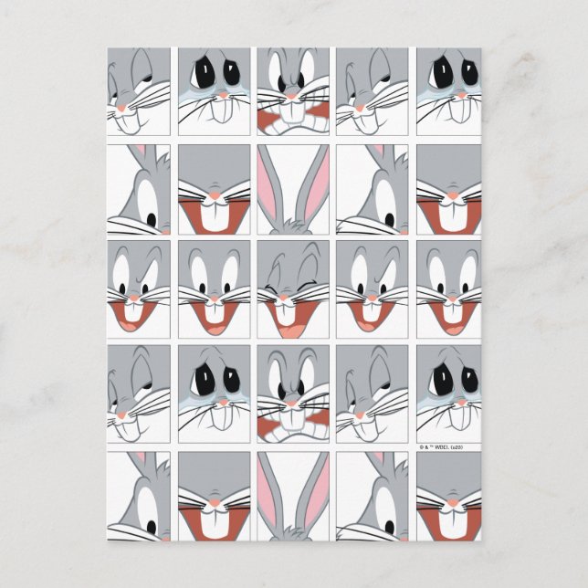 BUGS BUNNY™ Expression Blocks Postcard (Front)