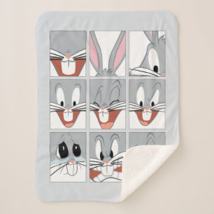 BUGS BUNNY™ Expression Blocks Sherpa Blanket