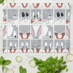 BUGS BUNNY™ Expression Blocks Tea Towel