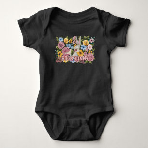 BUGS BUNNY™ Floral Embroidery Graphic Baby Bodysuit