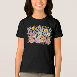 BUGS BUNNY™ Floral Embroidery Graphic Tri-Blend Shirt
