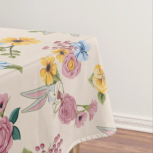 BUGS BUNNY™ Floral Embroidery Pattern Tablecloth
