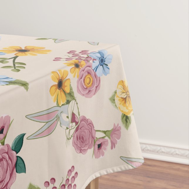 BUGS BUNNY™ Floral Embroidery Pattern Tablecloth (In Situ)
