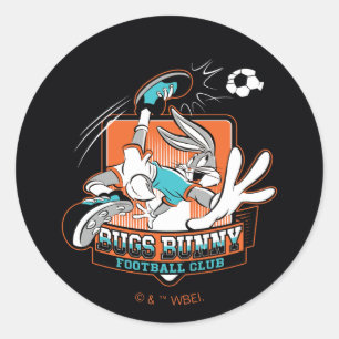 BUGS BUNNY™ Football Club Badge Classic Round Sticker
