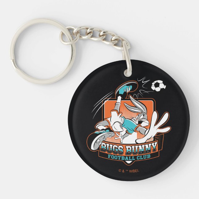 BUGS BUNNY™ Football Club Badge Key Ring (Front)