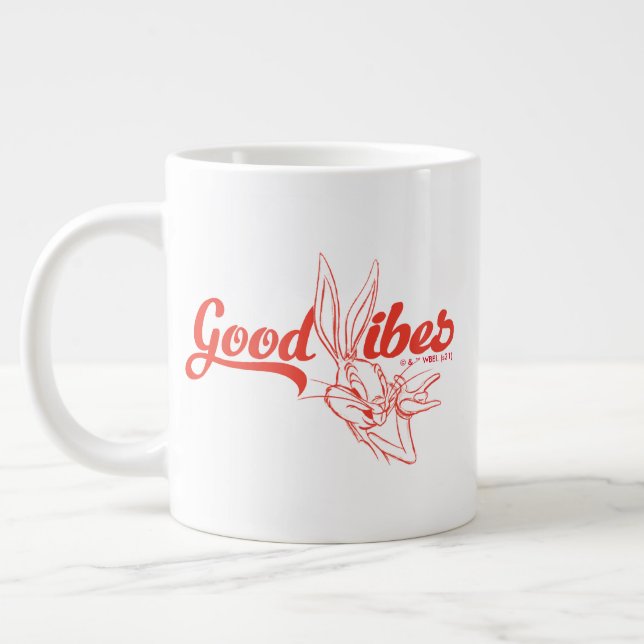 BUGS BUNNY™ | Good Vibes Large Coffee Mug (Left)