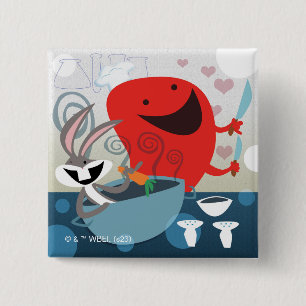 BUGS BUNNY™ & Gossamer Whimsical Meal Prep 15 Cm Square Badge