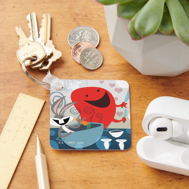 BUGS BUNNY™ & Gossamer Whimsical Meal Prep Key Ring (Desk)