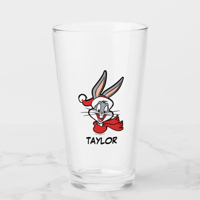 BUGS BUNNY™ Holiday Cheer Glass (Front)