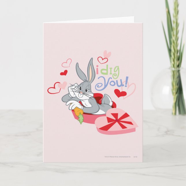 BUGS BUNNY™ I Dig You! Holiday Card (Front)
