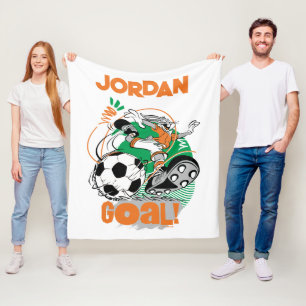 BUGS BUNNY™ Kicking Soccer Goal Fleece Blanket
