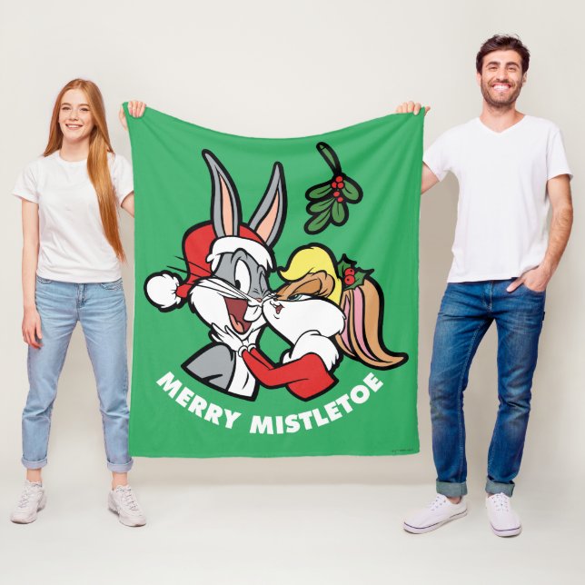 BUGS BUNNY™ & Lola "Merry Mistletoe" Fleece Blanket (In Situ)