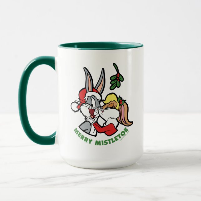 BUGS BUNNY™ & Lola "Merry Mistletoe" Mug (Left)