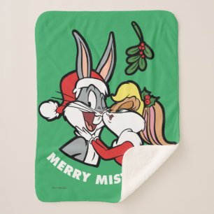 BUGS BUNNY™ & Lola "Merry Mistletoe" Sherpa Blanket