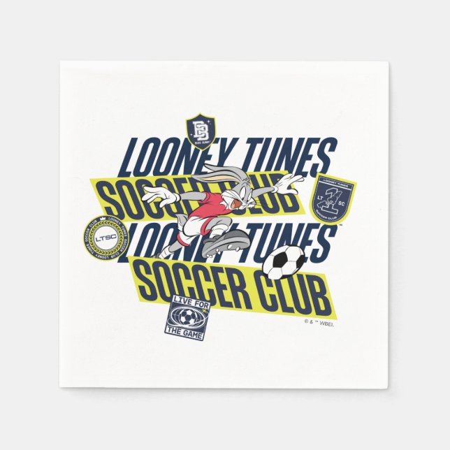 BUGS BUNNY™ LOONEY TUNES™ Soccer Club Napkin (Front)