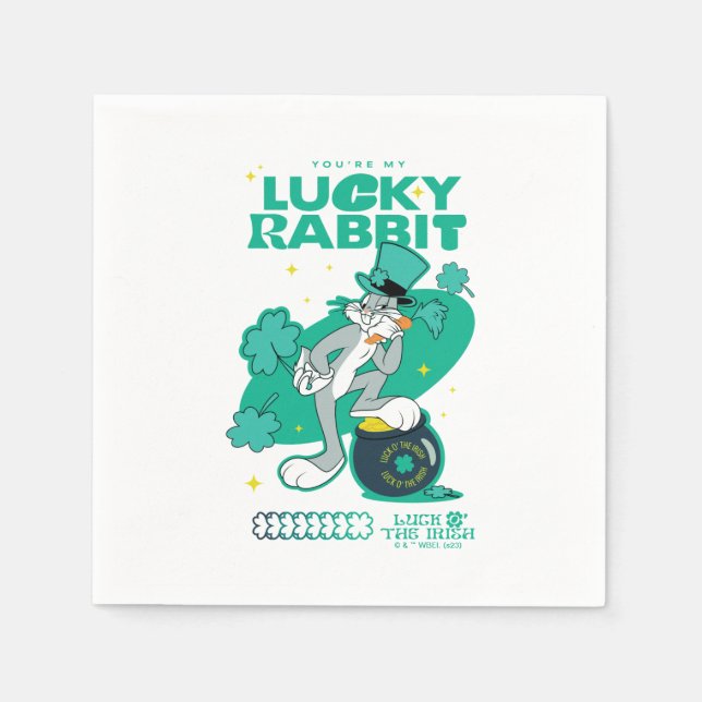 BUGS BUNNY™ Lucky Rabbit Napkin (Front)