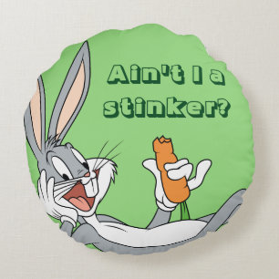 BUGS BUNNY™ Lying Down Eating Carrot Round Cushion