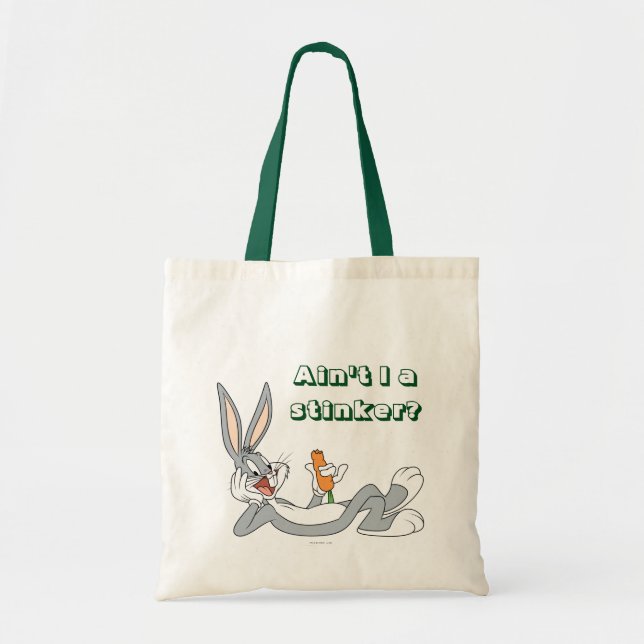 BUGS BUNNY™ Lying Down Eating Carrot Tote Bag (Front)