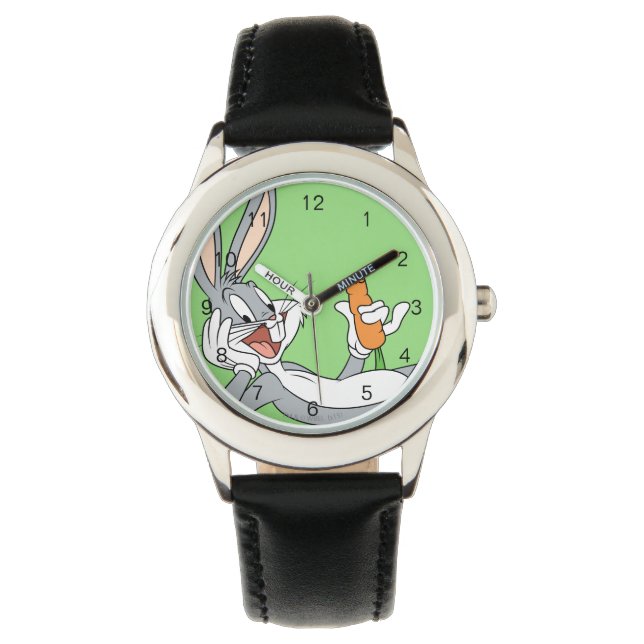 BUGS BUNNY™ Lying Down Eating Carrot Watch (Front)