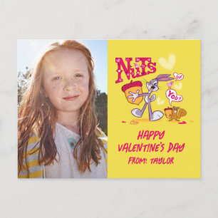 BUGS BUNNY™ Nuts For You   Valentine's Day Postcard