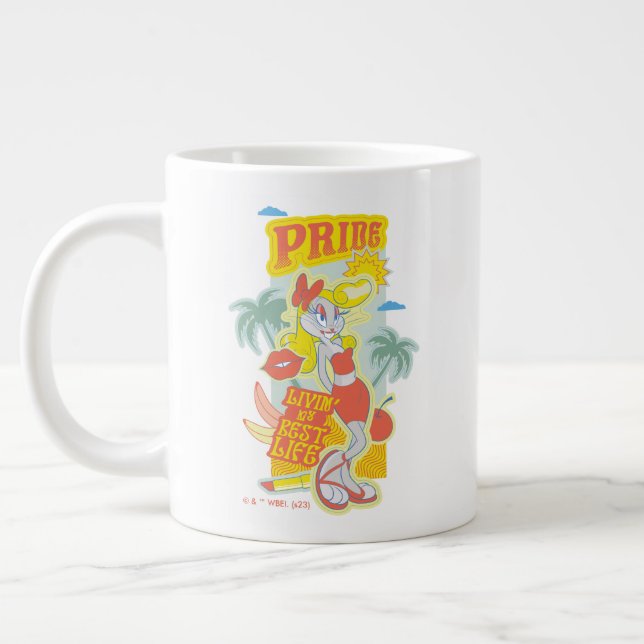 BUGS BUNNY™ Pride - Livin' My Best Life Large Coffee Mug (Left)