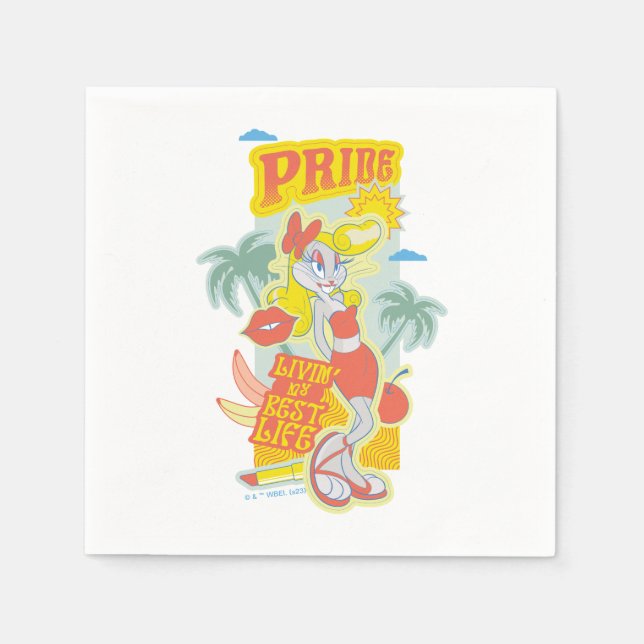 BUGS BUNNY™ Pride - Livin' My Best Life Napkin (Front)