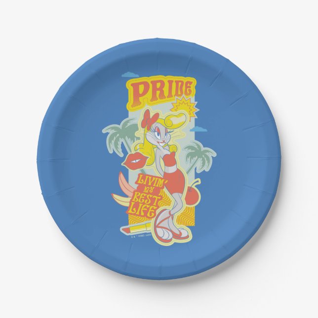 BUGS BUNNY™ Pride - Livin' My Best Life Paper Plate (Front)