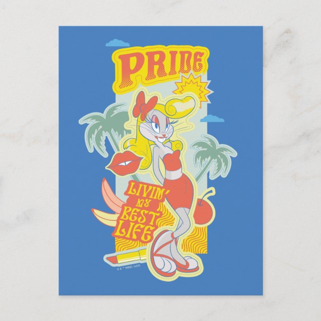 BUGS BUNNY™ Pride - Livin' My Best Life Postcard (Front)